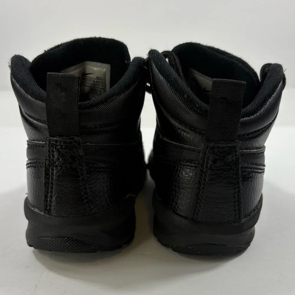Nike Toddler Kids Triple Black Manoa LTR (TD) Boot Shoes | Size 7
